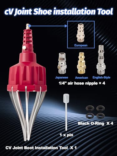 Pneumatic CV Joint Boot Installation Tool with CV Joint Boot | Fit Shaft Size 26mm-34mm Repair Kits Pneumatic CV Joint Boot Expander Tool and 2 sets of CV Joint Boot - size: 2PCS CV Boot & Expander