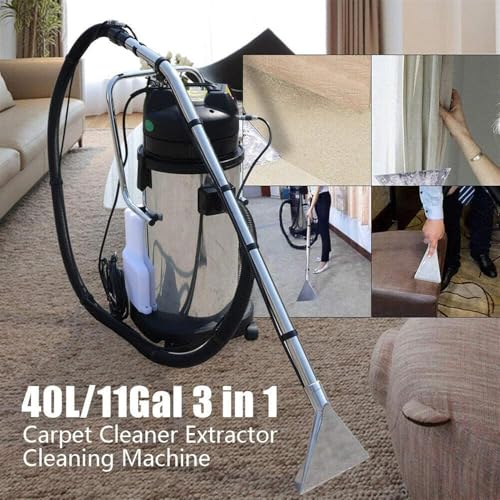 Commercial Carpet Cleaner Machine, 3 in 1 Stainless Steel Body 1034w Carpet Extractor, Portable Cleaning Machine for Car