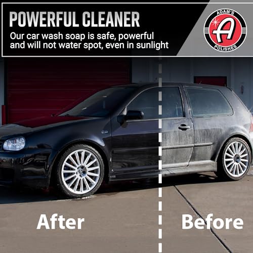 Adam's Car Shampoo 16oz, 2pk - pH Best Biodegradable Car Wash Soap for Foam Cannon, Spray Gun or Bucket - High Foam, Scratch-Free Auto Detailing for Cars, Trucks, RVs & Motorcycles - size: 16 fl. oz (2 Pack)