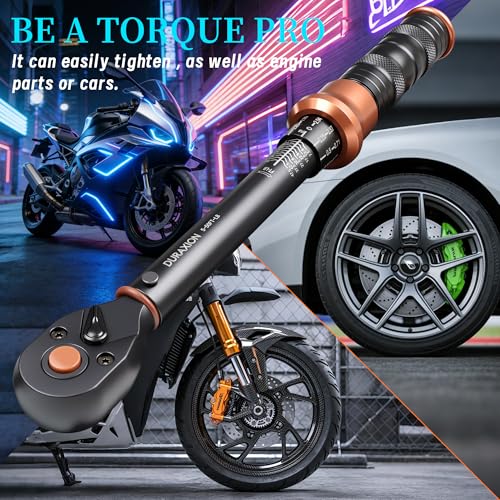 Torque Wrench 3/8-Inch Drive Dual Range Scales 5-50 Ft-Lb/6.8-67Nm, ±3% Precision, 72 tooth Dual-direction Torque Wrenches for Bike, Motorcycle and Car Repair - size: 【3/8-Inch DR.5-50 FT.LB】