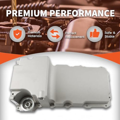 labwork 302-1 Aluminum Oil Pan Kit Replacement for GM Muscle Classi Car Truck 4.8L 5.3L 6.0L 6.2L 1955-1987