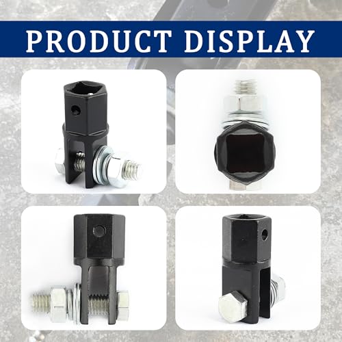 Car Scissor Jack Adapter Driven by 1/2" Impact Drills/Ratchet or Impact 13/16" Lug Wrench,Labor-Saving Car Scissor Jacks Drill Adapter for Scissors Jack,Sturdy Cars Jacks Adapters