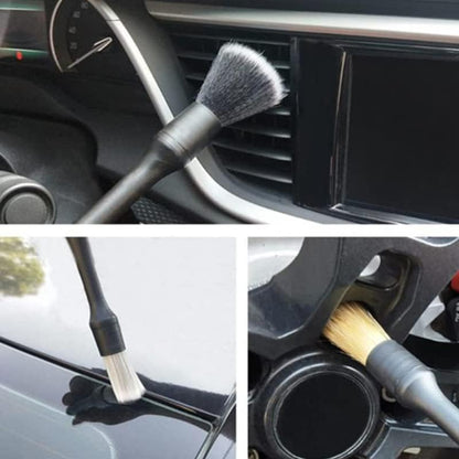 9PCS Car Detailing Brush Set, Complete Auto Cleaning Kit for Interior, Exterior, Air Vents, Dashboard, Wheels, Engine Bay, Scratch-Free Brushes