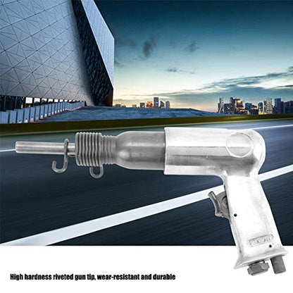 5.5cfm Riveting Gun,190 Type Handheld Air Riveter Gun Round Head Pneumatic Riveting Tool 1/4" Inlet,for Solid Rivet, Aluminum Nail, Iron Nail,