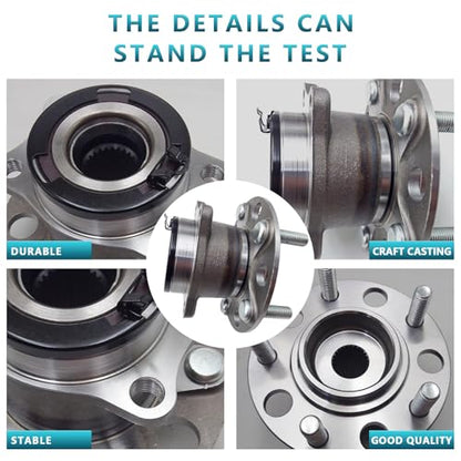 512333 Rear Wheel Bearing Hub Assembly for Jeep Compass, Patriot 2007-2017, Dodge Caliber 2007-2008 (2PCS) - size: 512333