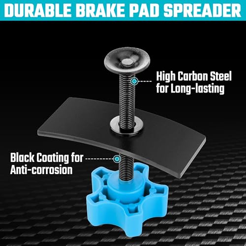 DURATECH Brake Caliper Compression Tool, Brake Pad Spreader for Compress Inner Brake Pads & Reset Pistons, Disc Brake Pad Spreader Tool for Most Cars and Light Trucks - size: standard
