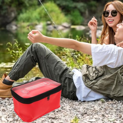 Multifunctional Fishing Box with Waterproof Eva Material and Large Capacity Rectangular Portable Fishing Bucket and Hiking Stylish Storage Solution for Avid Anglers