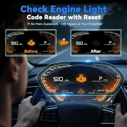 VDIAGTOOL VD31 Enhanced OBD2 Scanner, 3-in-1 Check Engine Code Reader, OBD2 Scanner Diagnostic Tool with Car Battery Tester & Car Key Battery Tester, Car Code Reader for Cars and Trucks All Cars 1996+