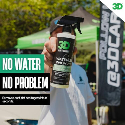 3D Waterless Car Wash - Easy Spray Waterless Detailing Spray - No Soap or Water Needed - Great on Cars, RVs, Motorcycles & Boats 1 Gallon - size: 128 Ounce (Pack of 1)