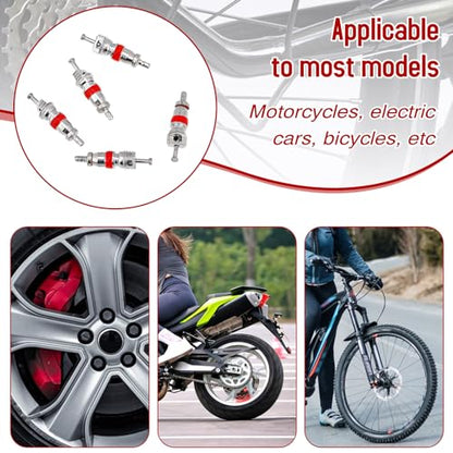 100pcs Valve Stem Core Replacement Kit, Premium Tyre Tire Valve Cores, Tire Valve Stems Standard Valve Core, Universal Tire Valve Core for Most Models of Cars, Trucks, Motorcycles and Bicycles