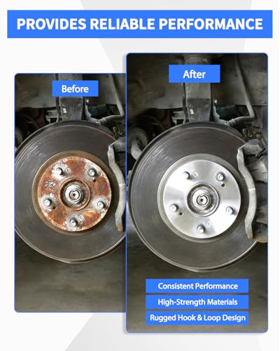 Brake Cleaner & Wheel Hub Cleaning Tool Kit, 5 Grinding Heads for Rust Removal, Fits Drill - Car Truck SUV Maintenance