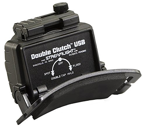Streamlight 61601 Double Clutch 125-Lumen 1,700-Candela Headlamp, Black - color: Black, style: USB Rechargeable