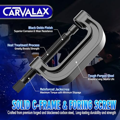 CARVALAX 21-Piece Ball Joint Press Kit | Ball Joint Removal Tool Kit w/Universal Adapters and Sockets for Most 2WD/4WD Cars, Trucks and SUVs - size: 21PC