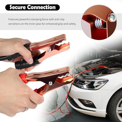 67" 150A Car Jumper Cables Heavy Duty,Automotive Battery Jumper Cables with Anti-Slip Alligator Clips,Essential Jumpers Cable Kit as Emergency Roadside Assistance Tool