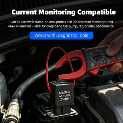 Fuel Pump Relay Bypass Master Kit - 6PCS Relay Bypass Switch Set with Current Test Lead for Fuel Pressure Testing and Electrical Diagnostics