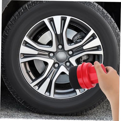LIFKOME Car Tire Shine Applicator Pad Set High Density Wax Applicator Sponge Handheld Buffing Pads for Auto Detailing Reusable Tire Dressing Brush for Cars