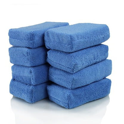 Chemical Guys, Premium Microfiber Applicator Pads, Soft Foam Core, 8 Pack | Ultra-soft foam-core pads apply sealants, dressings and interior products evenly, reusable and machine washable - size: Pack of 8