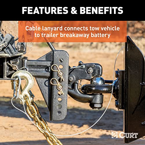 Curt Manufacturing 52042 Side Load Push to Test Breakaway Kit