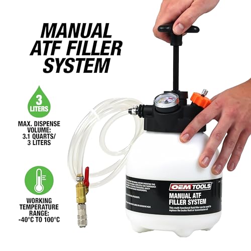 OEMTOOLS 24441 Transmission Fluid Pump, Manual Transmission Fluid Transfer Pump, 3-Liter Capacity Oil Pump Extractor, Oil Extractor for Sealed Transmissions, ATF Fluid Transfer Pump