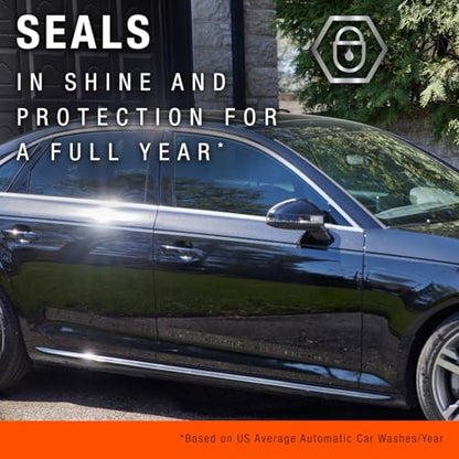 Nu Finish Once a Year Polish and Sealant - Professional Car Polish, 3-in-1 Ceramic Technology to Repair Scratches & Protect Paint, Gift for car Lovers - size: 16oz, style: Once a Year Polish