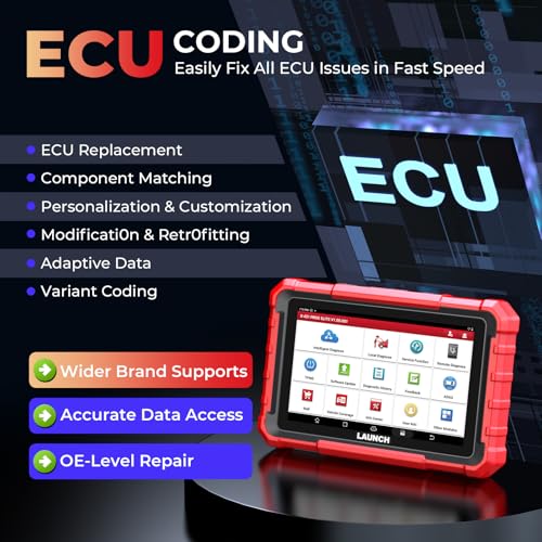 Launch X431 PROS Elite [2026 New Model] Fully Functional Bidirectional Scan Tool, CANFD&DOIP, ECU Coding, VAG Guided Function, FCA SGW Cars, 38+ Resets, FCA AutoAuth, Full System Scanner for All Cars