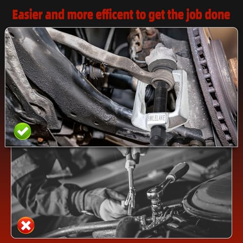 FreeTec 5 in 1 Ball Joint Separator, Pitman Arm Puller Heavy Duty, Tie Rod End Remover Front End Service Tool Set for Car SUV Light Truck
