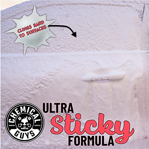 Chemical Guys CWS215 Sticky Snowball Ultra Snow Foam Car Wash Soap (Works with Foam Cannons, Foam Guns or Bucket Washes) for Cars, Trucks, Motorcycles, RVs & More 128 fl oz (1 Gallon) Cherry Scent - size: 128 Fl Oz (Pack of 1)