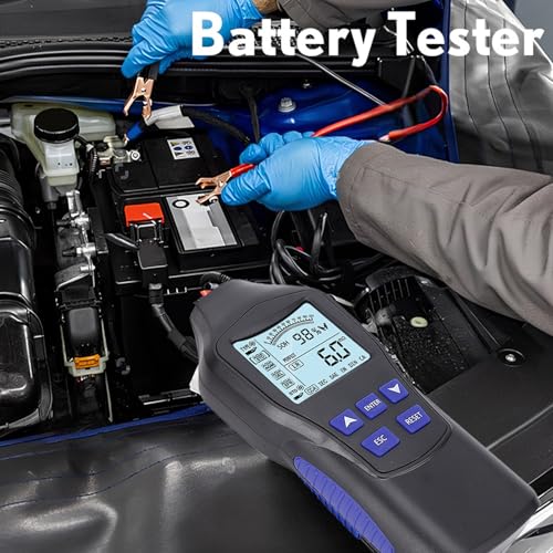 Car Battery Tester, 12V 24V Digital Battery Analyzer Automotive Battery Load Tester with LCD Display for Cars Trucks Motorcycles ATVs SUVs Boats Yachts
