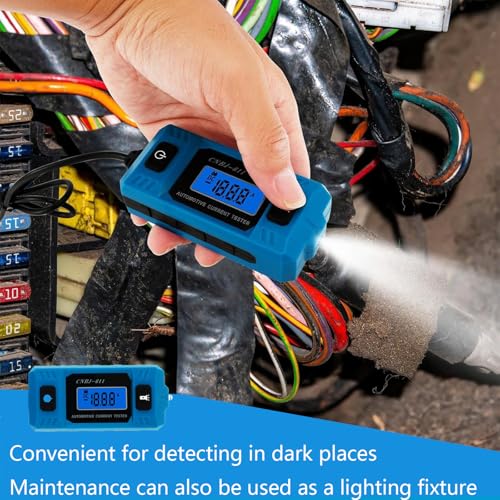 Automotive Circuit Fault Probe Tester, CNBJ-611 Car Circuit Tester, Automotive Fuse Tester Max 48V, Circuit Fault Test Tool, Blade Fuse with 23A 12V Battery (2 PCS) - color: 2 PCS