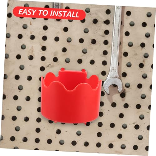 Plastic Cylindrical Spray Bottle Holder for Pegboard Wall-Mounted Car Wash Tool Organizer with Anti-Slip Surface Space-Saving Storage Rack for Sprayer Kettles and Polishers
