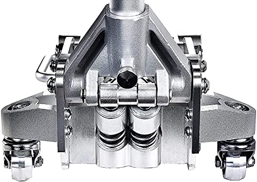 Power Zone Dual Pump Quick Lift 3-1/2 Ton Aluminum and Steel Racing Jack, Lift Range: 4-1/8” to 18-5/16”, Silver (680063-A)