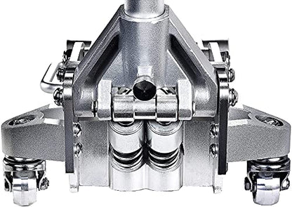 Power Zone Dual Pump Quick Lift 3-1/2 Ton Aluminum and Steel Racing Jack, Lift Range: 4-1/8” to 18-5/16”, Silver (680063-A)