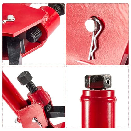 CarBole Upgraded Manual Tire Bead Breaker, 38"-42" Tires Changer Tool for Tractors Trucks Cars ATVs UTVs Heavy-Duty Vehicles (RED with Rubber Pad)