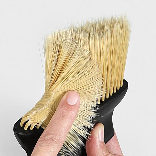 AUGEN Soft Nylon Bristle Cleaning Brush, Scratch Free Interior Exterior Car Detailing Dust Brush, Car Accessories Cleaner Tool for Dashboard Automotive Air Conditioning (Pack of 2)