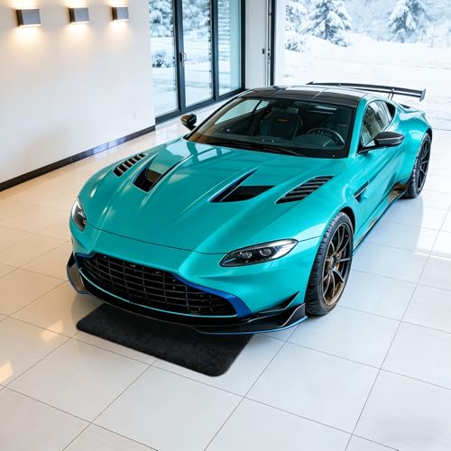 Oil Spill Mat 31" x 36", Absorbent Felt Pad with Waterproof PE Backing, Washable Reusable Garage Floor Mat for Motorcycle, Trash Cans, Gardening Tools and Spot Maintenance