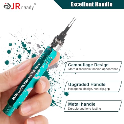 JRready ST5255 Pin Extractor Tool,Terminal Removal Tool Includes 8 Pcs Replacement Tips,Suitable for AMP/Delphi/Molex/Bosch Connector Etc.,Automotive/Computer Repair Terminal Release Tool Kit - size: ST5255 Pin Extractor Tool Kit