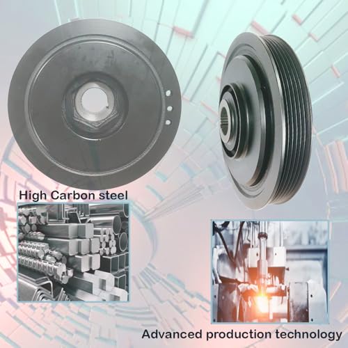 594-267 Harmonic Balancer Crankshaft Crankshaft Pulley Compatible with 05-09 for Acura MDX 05-08 for Acura RL TL 06-07 for Honda Accord 05-10 for Honda Odyssey 05-08 for Honda Pilot