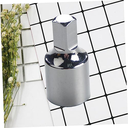 Happyyami Oil Drain Socket Assembly Tool Durable Silver Wrench for Motor Outlet Socket Sump Thread Repair Disassembly of Damaged Screws