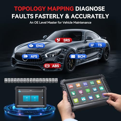 iCarsoft CR Ultra P Bidirectional Scan Tool with ECU Coding Topology Map 41+ Resets, All System Automotive Diagnostic Scanner, Upgraded Ver. of CR Ultra, Full Active Test/CANFD/DoIP/3Years Free Update