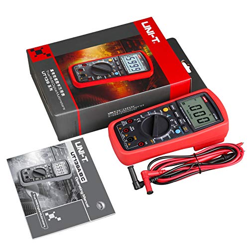 UNI-T Multimeter Kit UT139A, Digital Voltmeter Ohm Meter True RMS Auto/Manual Range 2000 Counts - size: UT139A