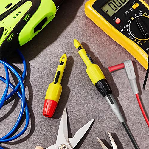 Goupchn Multimeter Test Leads Kit 6PCS with Alligator Clips | Heavy Duty Crocodile Clamps, Wire Piercing Probes 4mm Piercing Clip, For Multimeter Voltmeter Thermometer Testing - style: P1300H