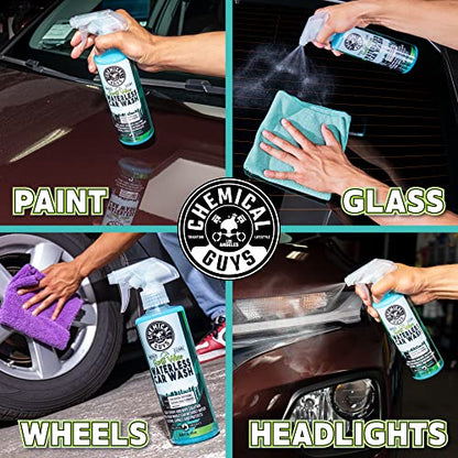 Chemical Guys, Swift Wipe Waterless Car Wash Spray, High Lubrication, 16 oz | Spray and wipe to clean and shine paint, glass and wheels with no water, a slick gloss for quick washes anywhere - size: 16 Fl Oz (Pack of 1)