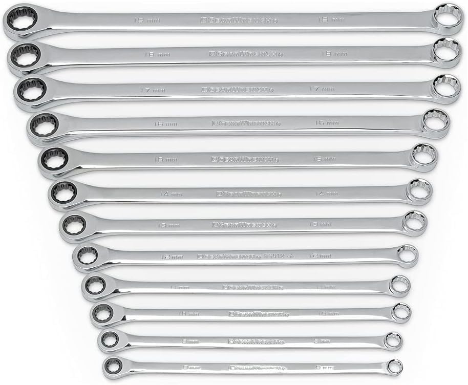 GEARWRENCH GEAWRENCH Gearbox XL Ratcheting Wrench Set, Metric - 85988 12 Count(Pack of 6) - size: 12 Count (Pack of 6), style: 12 Piece Metric