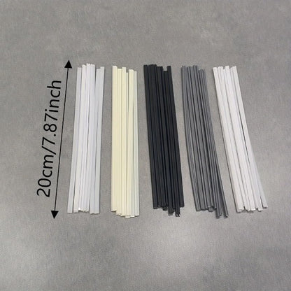 Plastic welding kit, ABS PP PVC PE plastic welding rod, welding repair strip, car bumper repair tool, plastic welding gun soldering iron accessories, car bumper/kayak repair welding materials