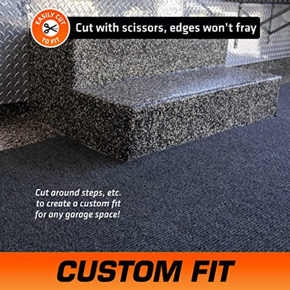 Armor All Premium Garage Floor Mat, Increased Thickness & Cushion, (Combined Size: 19’ x 7’6”), (Includes Double Sided Tape), Protects Surfaces - Absorbent/Waterproof/Durable (USA Made)