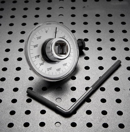 1/2 Inch Torque Wrench Angle Gauge Tool, 360° Adjustable 1/2" Drive Torque meter Wrench Set, Professional Measure Tool