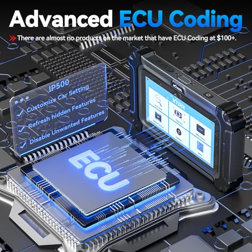 XTOOL IP500 for BMW OBD2 Scanner, Full Systems Bidirectional Scan Tool | Fit for BMW/MiNi/RR, ECU/Offline Coding, Battery Registration Tool, All Services-Injector Coding/BMS/ABS,Lifetime Free Update
