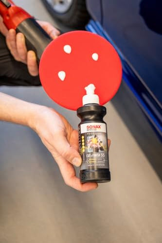 SONAX Cut & Finish 225300 | High Performing Polish/Compound | Rated 5 Cut & 5 Gloss | Removes Paint Defects, P1500 Sanding Marks & Water Spots | Long Work Time & Easy Wipe-Off | Silicone-Free | 1000ml - size: 1L
