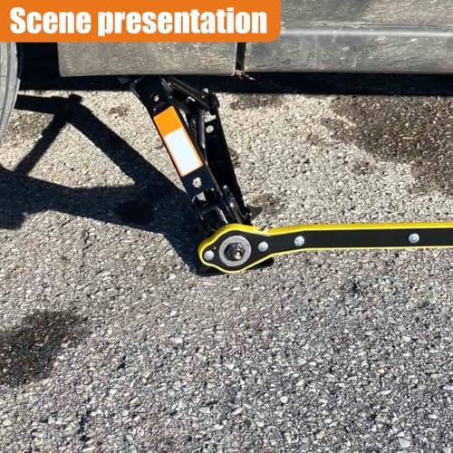 Car Jack Ratchet Wrench, 360° Swivel Labor-Saving Scissor Jack Adapter for Repair Tires, Universal Long-Handled Automotive Tire Lifting Tool, Fit for Trailer SUV, Sedan, Truck (Ratchet) - size: Ratchet