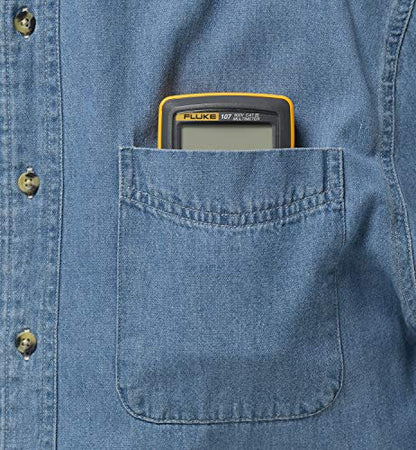 Fluke 107 AC/DC Current Handheld Digital Multimeter, Gray | AC/DC Current - size: Packs, style: 107